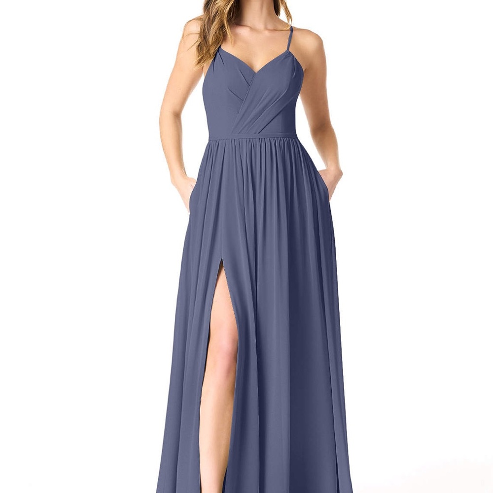 Azazie Stormy Bridesmaids Maxi Dress‎ NWT Size A4